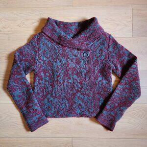 Elegant Retro Boat-Neck Wrap Sweater